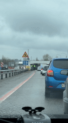 Overturned truck blocks traffic in Rogachevka, police respond