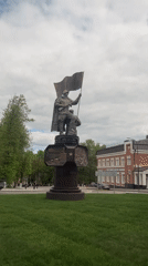 War memorial statues documented in Naro-Fominsk, Russia