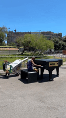 Street performers and skateboarders active in Barcelona plazas