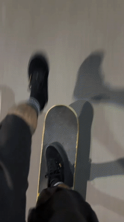 First-person night skate session through Barcelona streets
