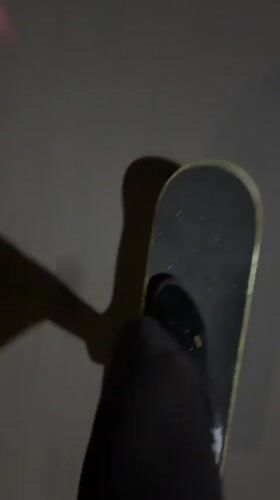 First-person night skate session through Barcelona streets