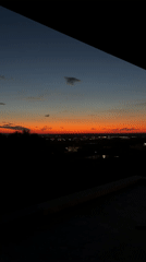 Sunset captured over Brestnik Bulgaria from elevated viewpoint