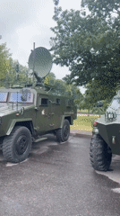 Military hardware and model aircraft on public display in Brest
