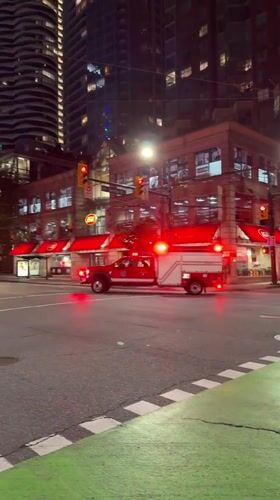 Late-night street scenes around Vancouver's West End church district