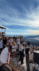 Mountaintop party with DJ and bay views in Montenegro