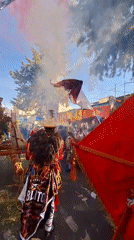 Saint Sebastian festival parade brings traditional costumes to Wanchaq Peru