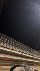 Nighttime bridge crossing recorded near Russian forest district