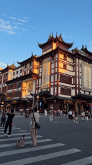Morning hangout in Shanghai's old town, McDonald's in hand
