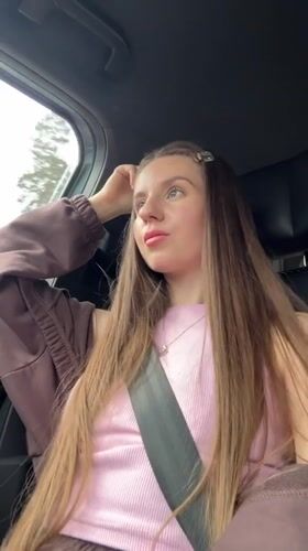Woman spotted in car passenger seat in Pruzhenka, Russia