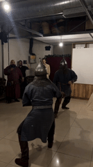 Medieval sword combat demonstration held in Varna, Bulgaria