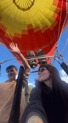 Hot air balloon prep, child drumming observed in Chaykovsky