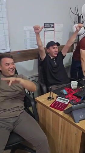 Office birthday celebration at ERIELL headquarters in Karshi, Uzbekistan