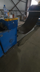Industrial machine processes material in Balgarevo, Bulgaria