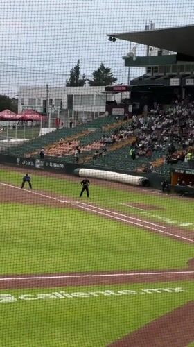 Baseball game draws fans to Puebla stadium