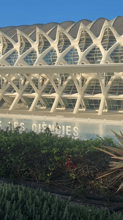 Tourists document Valencia's City of Arts and Sciences complex