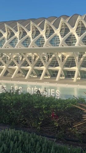 Tourists document Valencia's City of Arts and Sciences complex