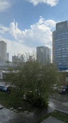 Light rain observed across Yekaterinburg residential areas
