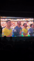 Public soccer viewing draws crowds in Dhaka