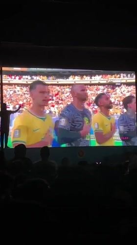 Public soccer viewing draws crowds in Dhaka