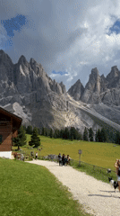Afternoon in the Dolomites: trails, huts, and alpine meadows