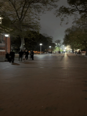 Ordinary nighttime street life documented across Varna, Bulgaria