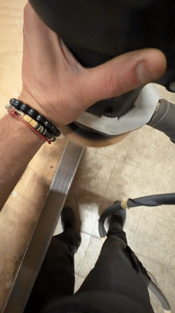 Workshop in Leudelange: sanding, routing, and cutting in progress