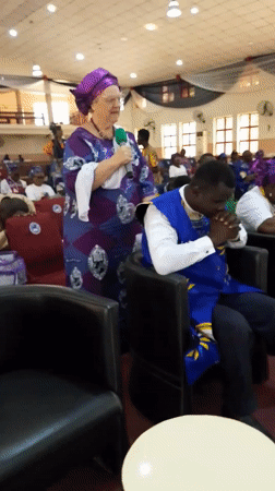 Indoor assembly gathering held in Kubwa, Nigeria hall
