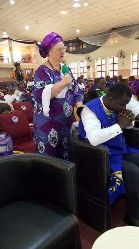 Indoor assembly gathering held in Kubwa, Nigeria hall