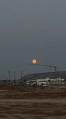 Full moon evening documented at Aourir beach, Morocco