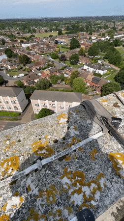 Rope access workers conduct building operations in Hertsmere