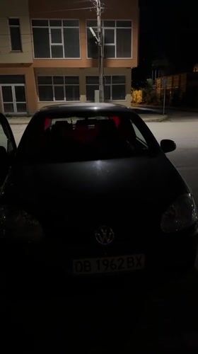 Blue-lit Volkswagen spotted parked in Lovech, Bulgaria