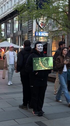 Vienna scenes: masked figure with map, candlelit interior documented