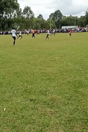 Soccer match draws crowds in Lugari ward, Kenya