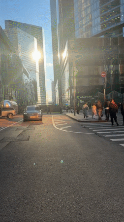 Sunny afternoon captured in Khimki business district
