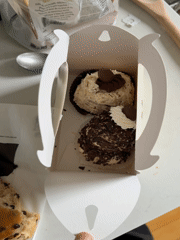 Montreal bakery items documented by witnesses Saturday evening