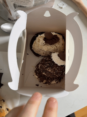 Montreal bakery items documented by witnesses Saturday evening