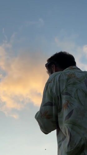 Morning moments captured in Kediri: sky gazing, dogs playing