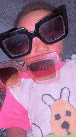 Mother and Baby Match Sunglasses in Nigerian Photo Session