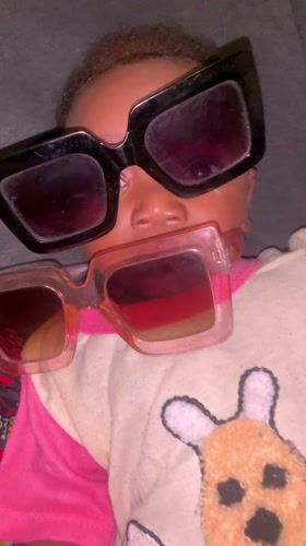 Mother and Baby Match Sunglasses in Nigerian Photo Session