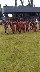Cultural dance performances at outdoor community event in Akwanga