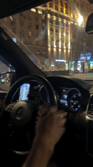 Evening rush hour traffic documented in central Moscow