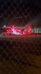 Nighttime stage setup draws crowds to Nan'an soccer field