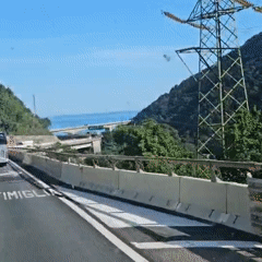 Highway traffic recorded near Genoa, Italy
