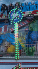 Spring carnival operates in Riga with superhero-themed rides