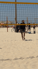 Morning beach activities captured along Tel Aviv Mediterranean coast