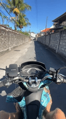 Scooter ride through Sukawati streets, Bali