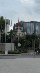 European mansion observed amid Hanoi high-rises