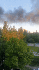 Large smoke plume observed over Ulyanovsk residential areas