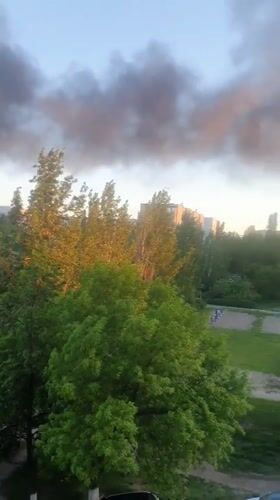 Large smoke plume observed over Ulyanovsk residential areas