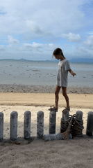 Beach cleanup and coastal activities documented on Koh Phangan